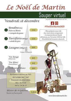 Noel de martin 2020 souper virtuel affiche mini